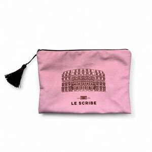 Pink Sofitel Le Scribe Paris travel pouch cosmetic bag